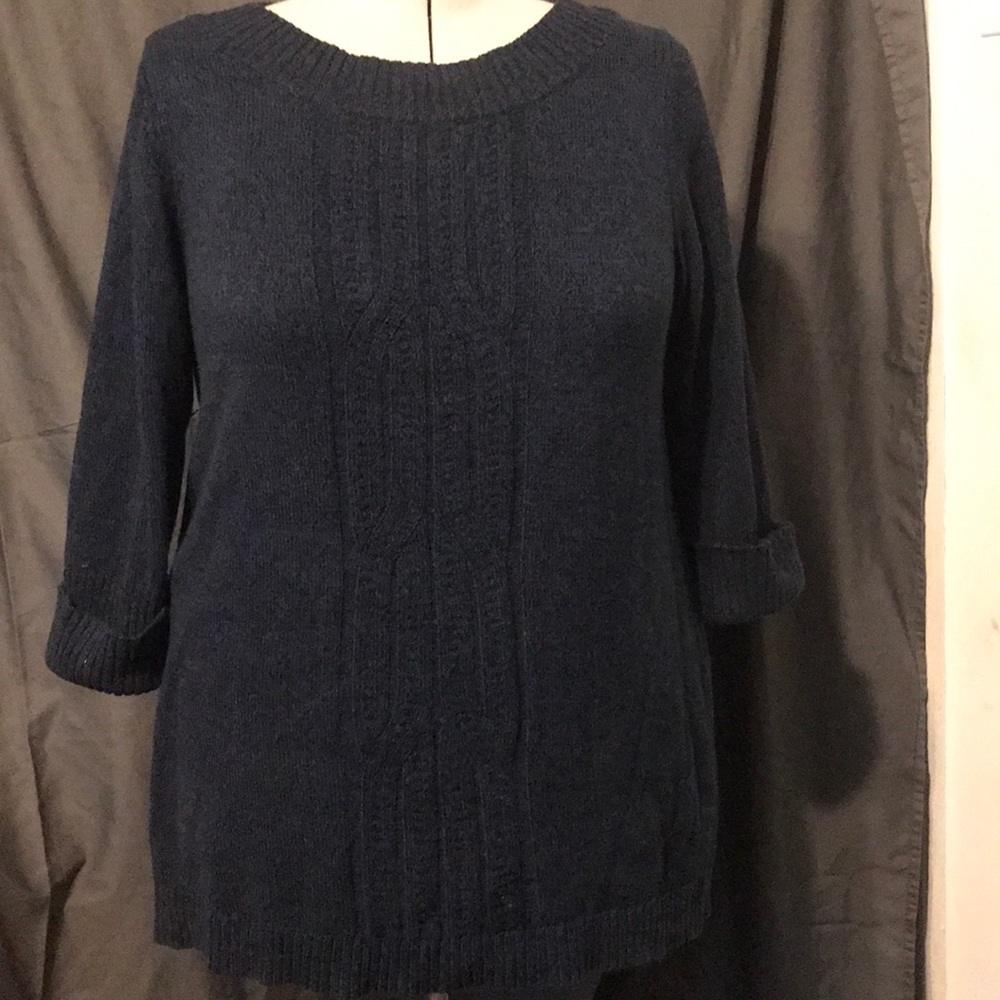 Style & Co. Blue and black sweater